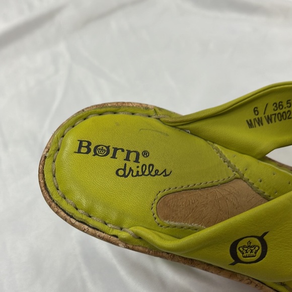 Born lime green cork wedges - Picture 6 of 6